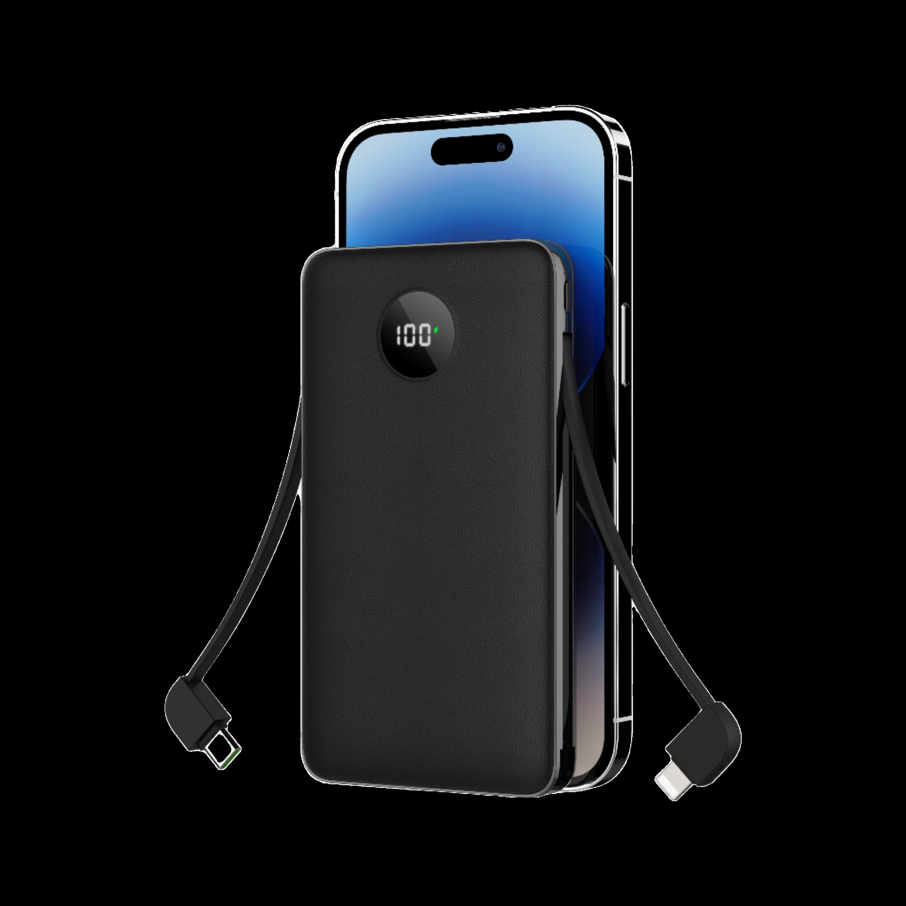 NEBULITE Powerbank 5 - 10,000mAh Fast Charging with Built-in Cables