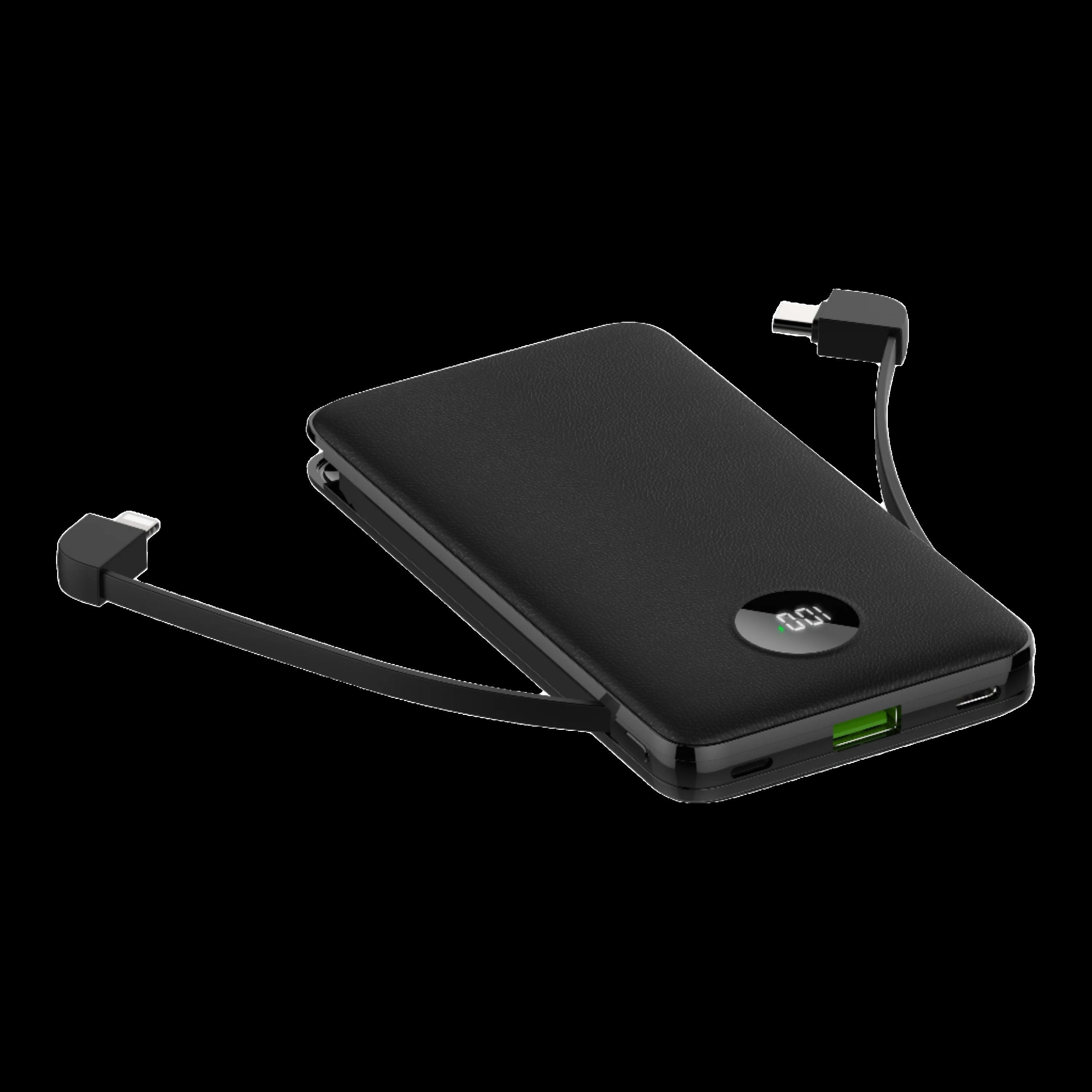 NEBULITE Powerbank 5 - 10,000mAh Fast Charging with Built-in Cables