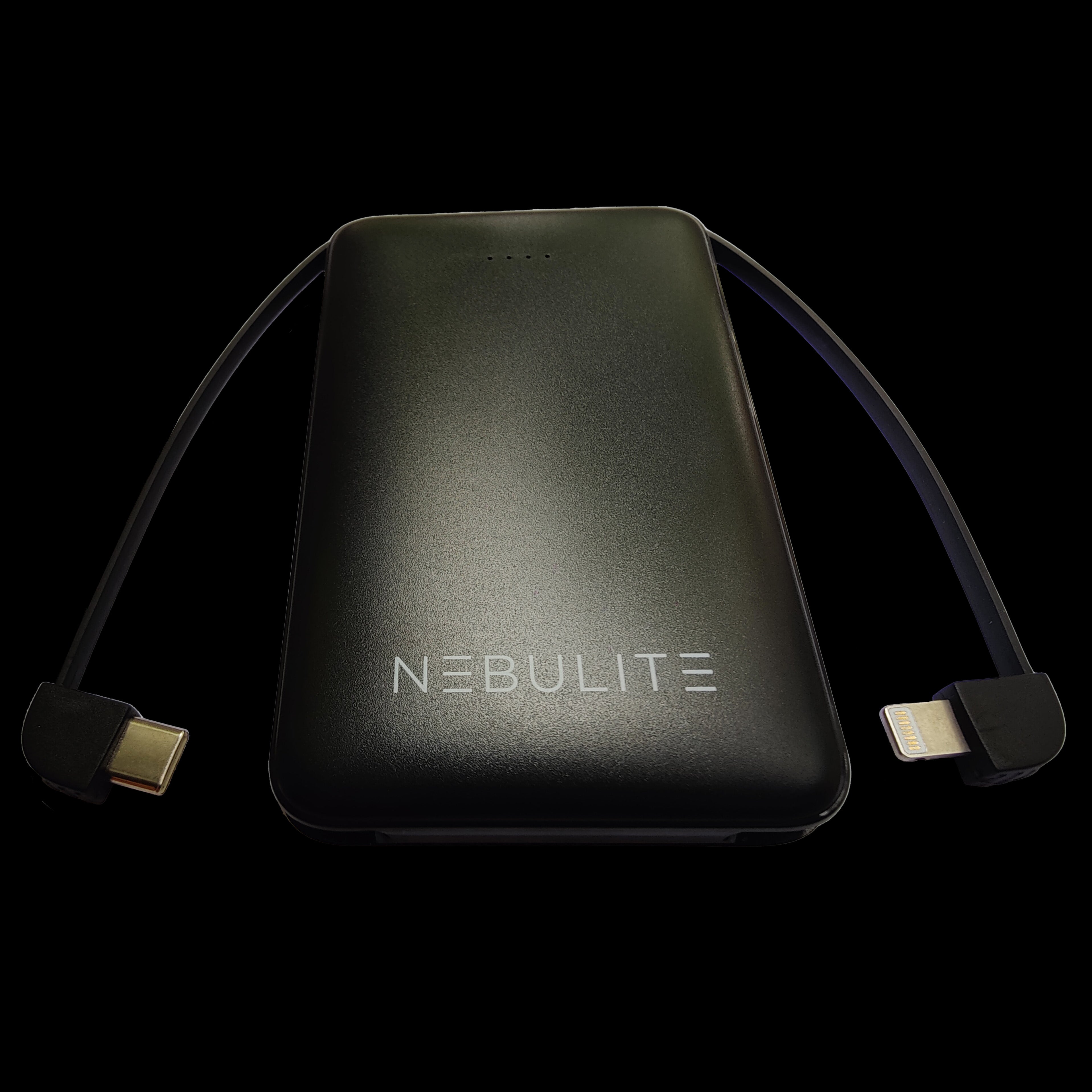 NEBULITE Powerbank 5000mAh - Fast Charge with Integrated Cables