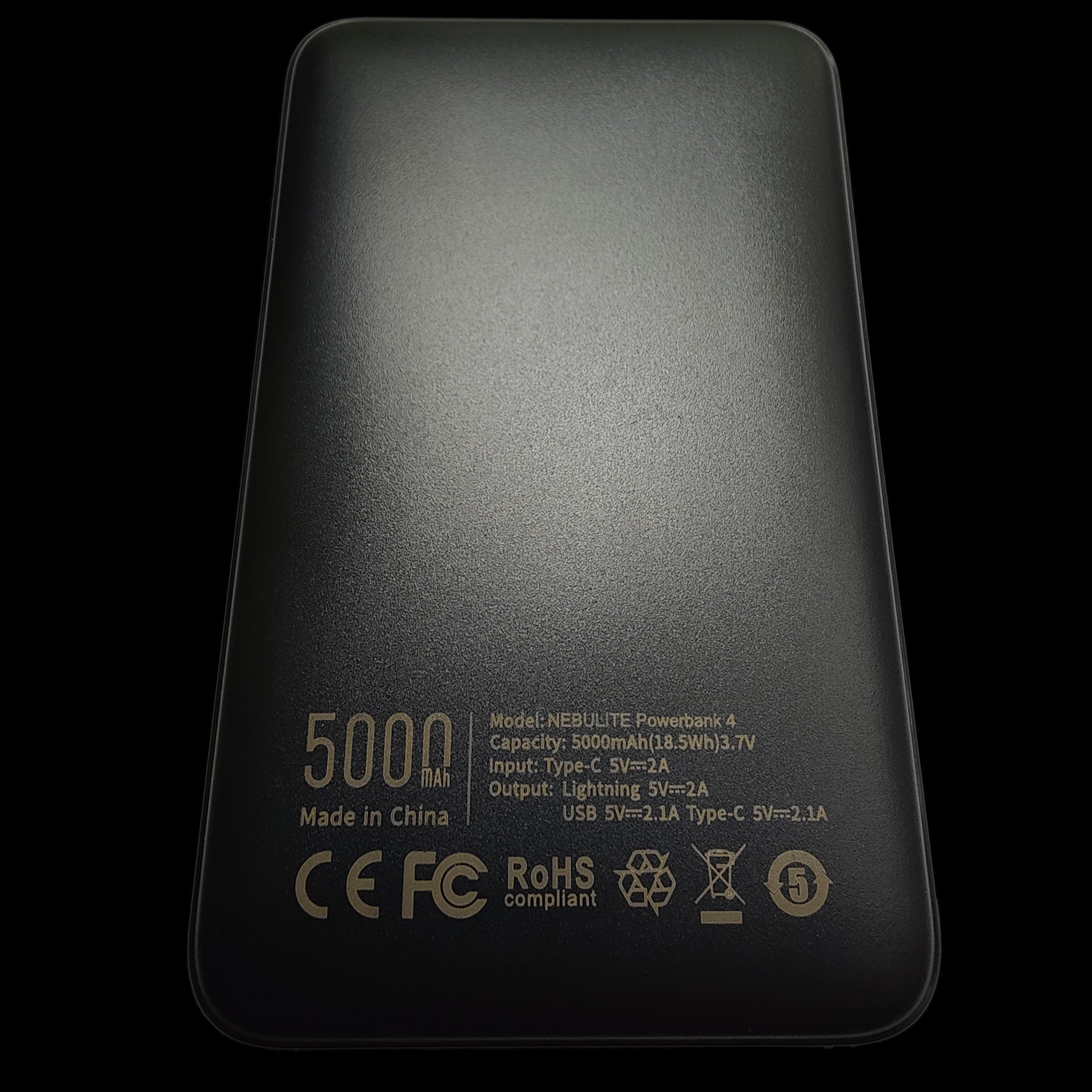 NEBULITE Powerbank 5000mAh - Fast Charge with Integrated Cables