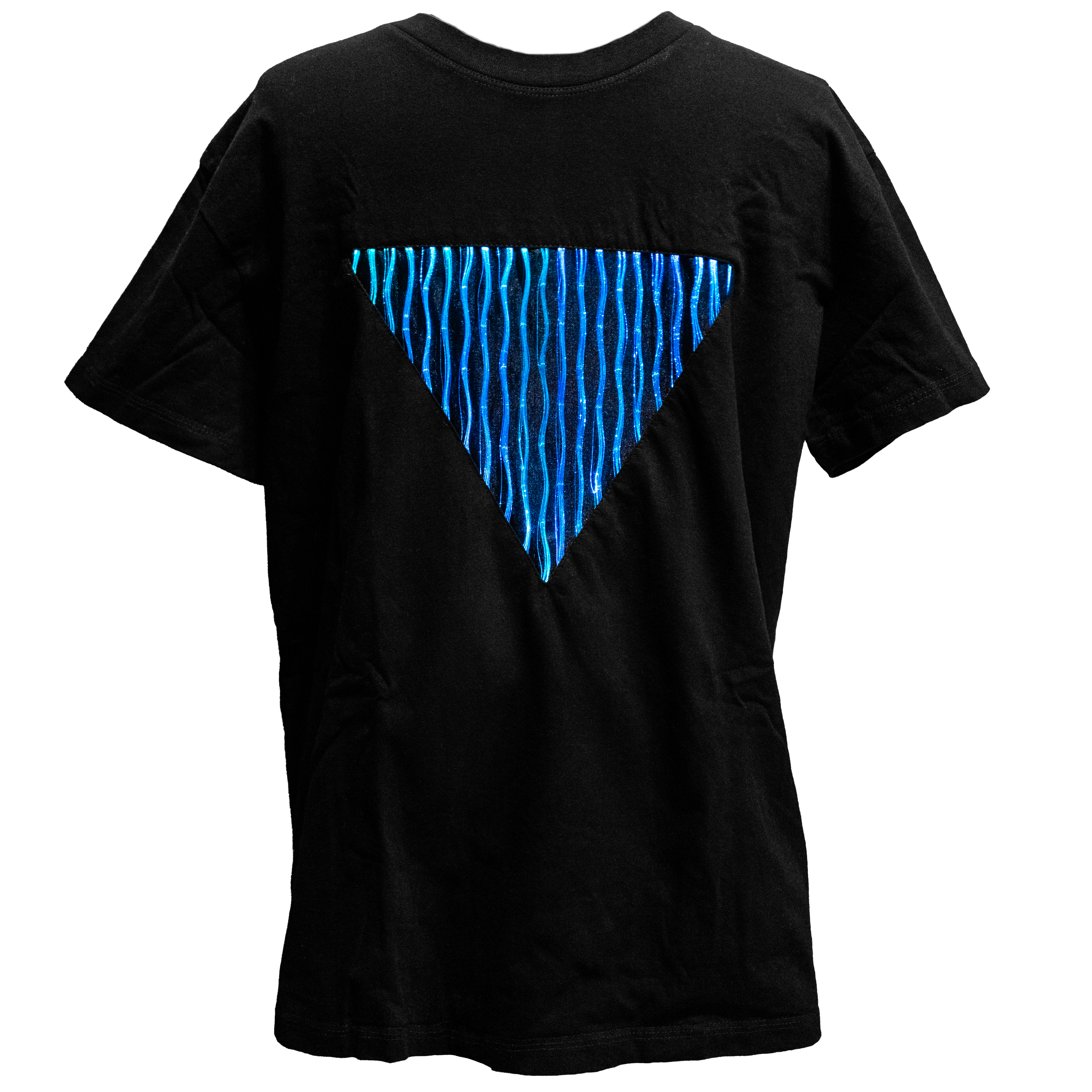 animated t-shirt with light-up inverted triangle